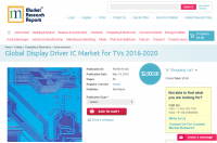 Global Display Driver IC Market for TVs 2016 - 2020
