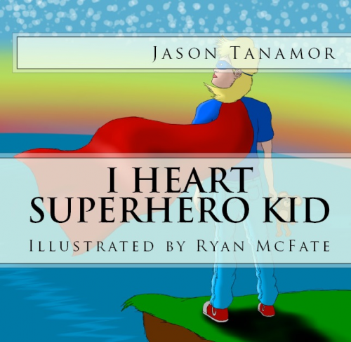 I Heart Superhero Kid Cover'
