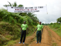 Public protest against palm oil plantation in Cameroon