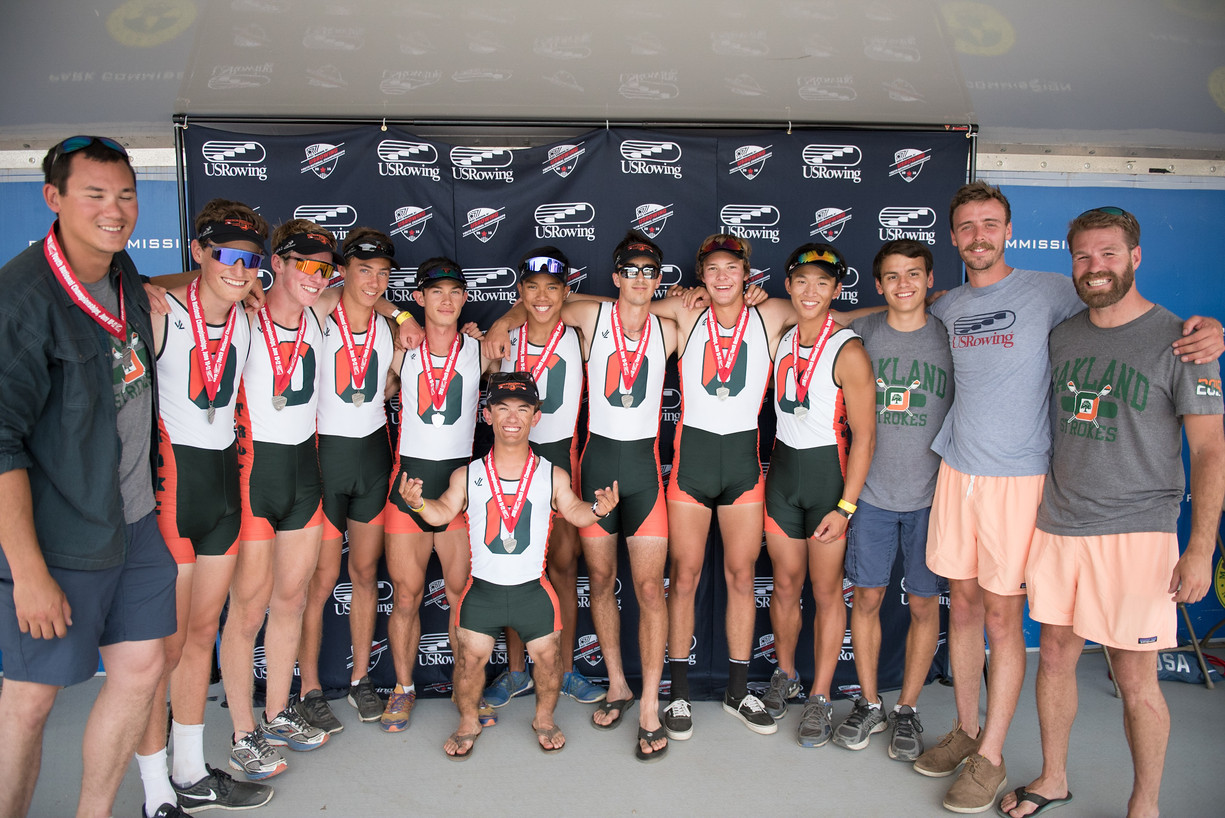 Oakland Strokes Mens Lightweight Varsity 8+ Silver Medalist