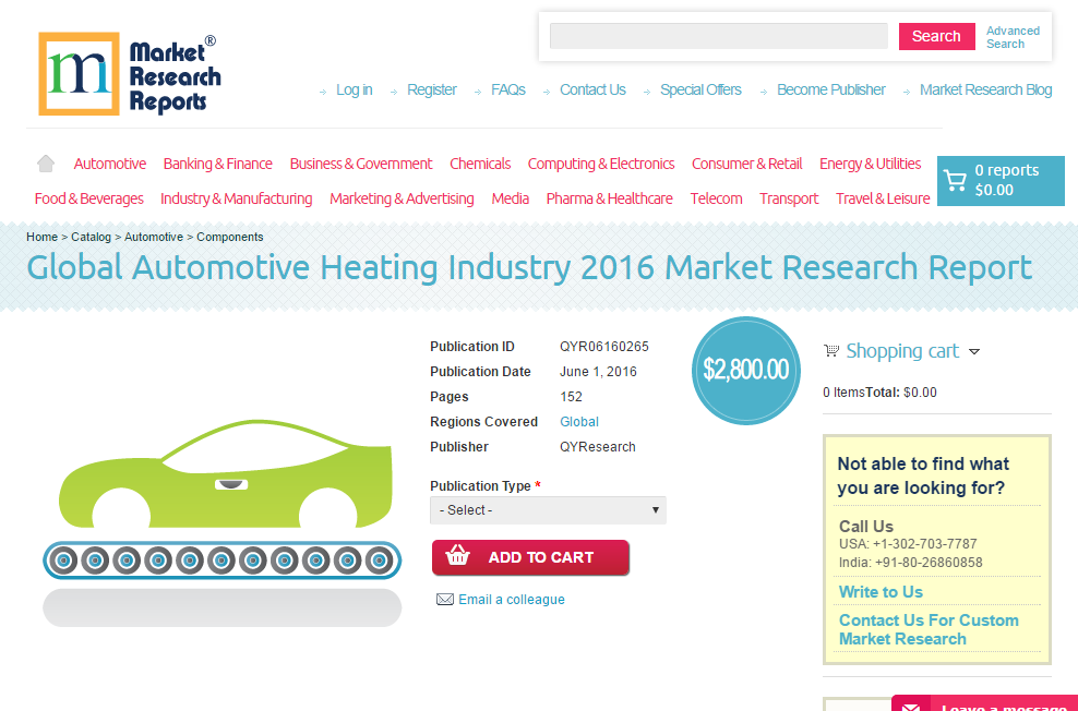 Global Automotive Heating Industry 2016