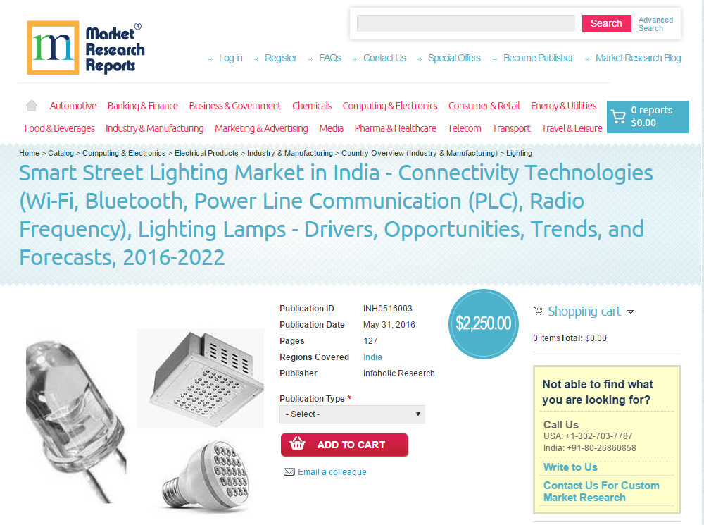 Smart Street Lighting Market in India