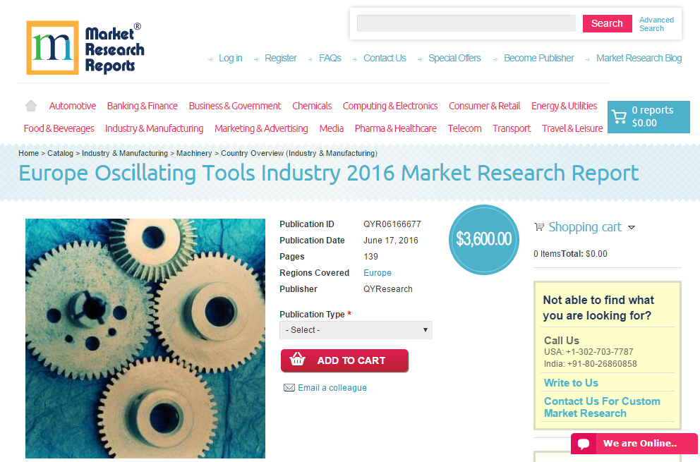 Europe Oscillating Tools Industry 2016