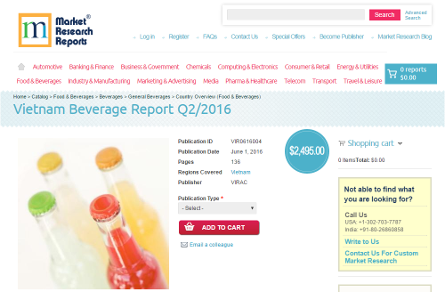 Vietnam Beverage Report Q2/2016'