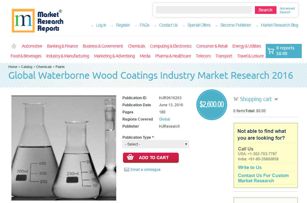 Global Waterborne Wood Coatings Industry Market Research'