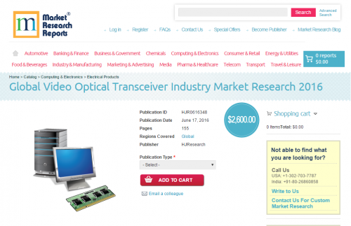 Global Video Optical Transceiver Industry Market Research'