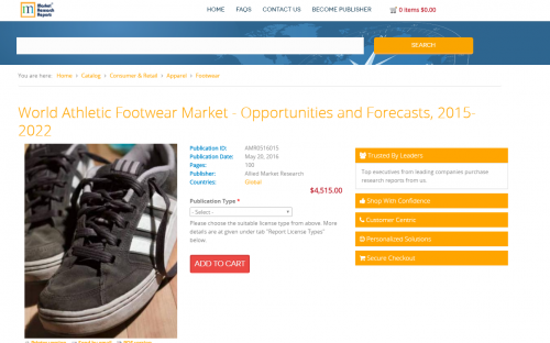 World Athletic Footwear Market - Opportunities and Forecasts'