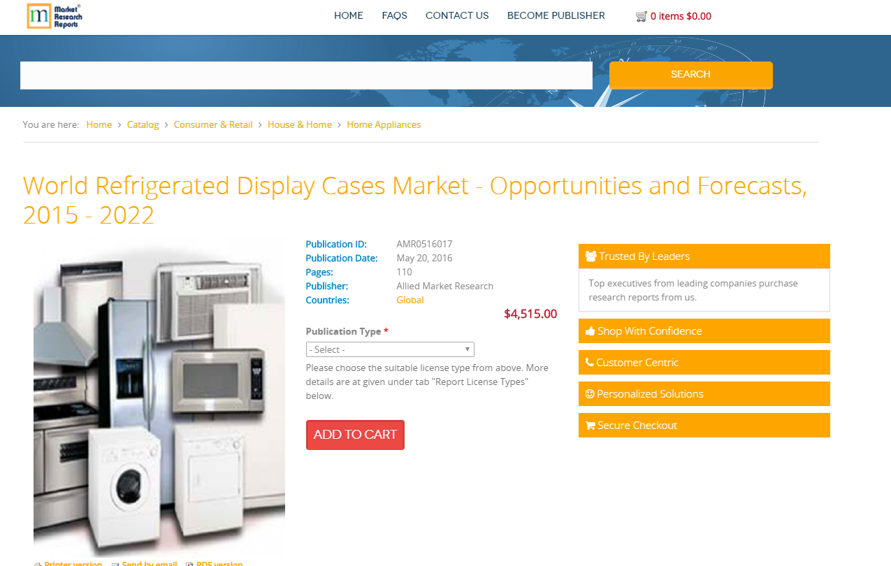 World Refrigerated Display Cases Market