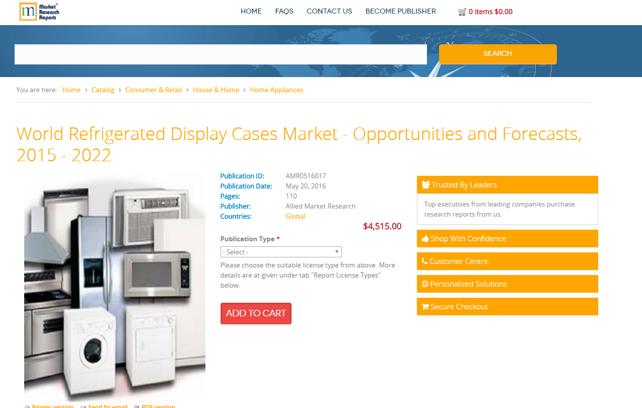 World Refrigerated Display Cases Market'