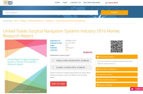United States Surgical Navigation Systems Industry 2016'