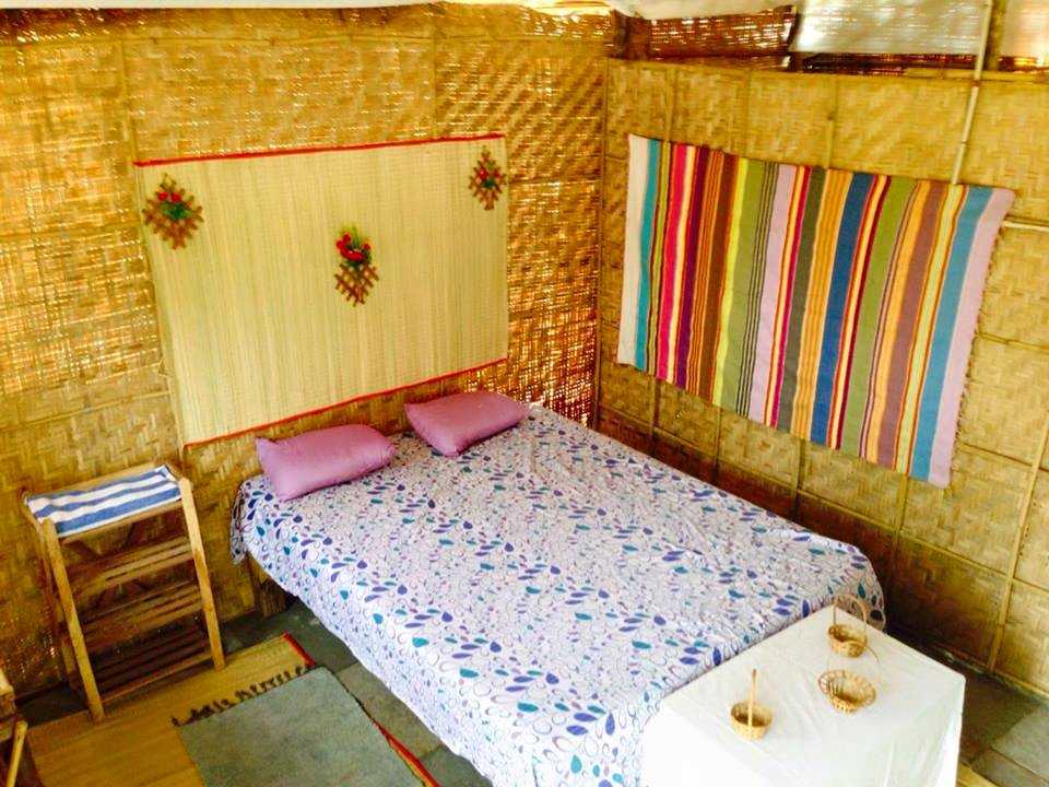 Inside View of Basho Huts'
