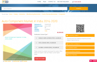 Auto Component Market in India 2016 - 2020