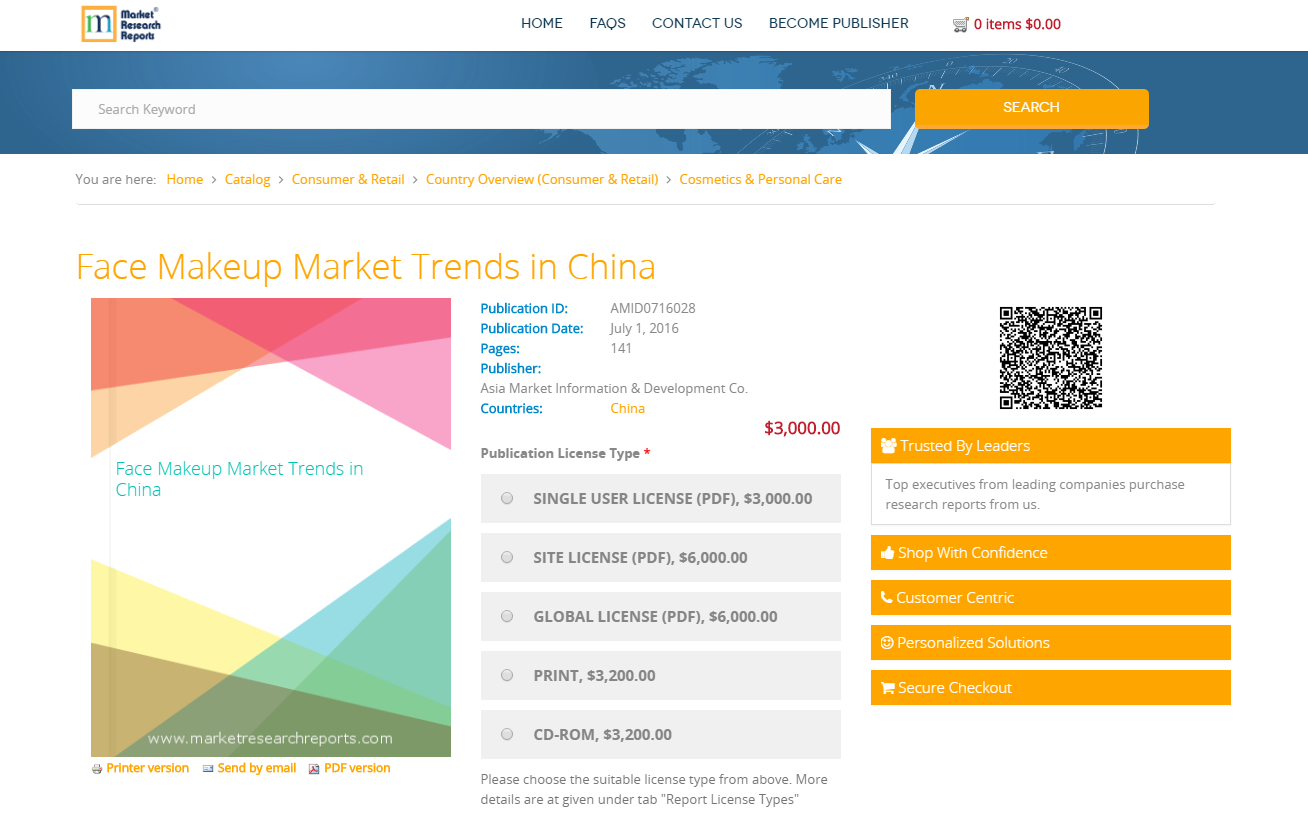 Face Makeup Market Trends in China