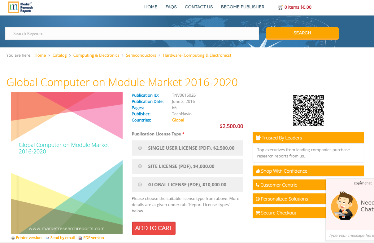 Global Computer on Module Market 2016 - 2020'