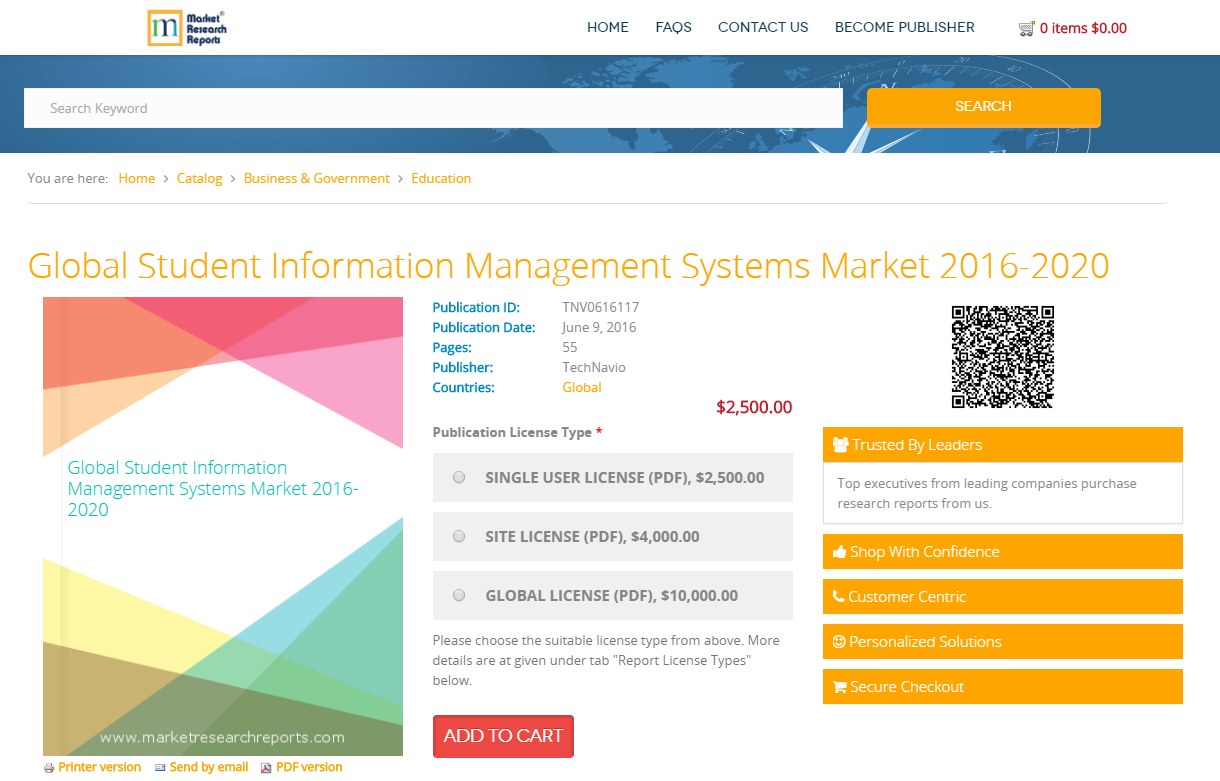 Global Student Information Management Systems Market'