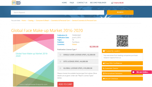 Global Face Make-up Market 2016 - 2020'