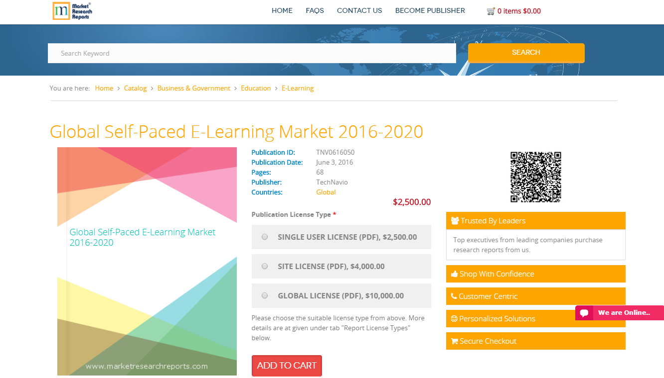 Global Self-Paced E-Learning Market 2016 - 2020