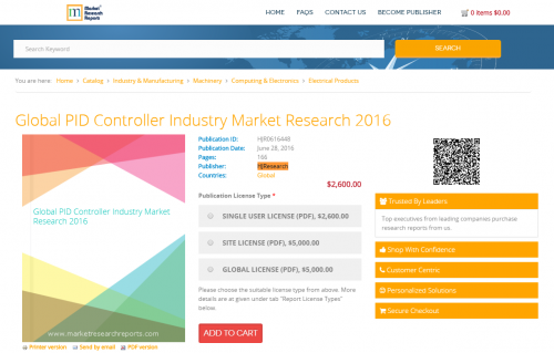 Global PID Controller Industry Market Research 2016'
