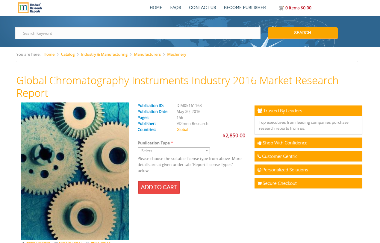 Global Chromatography Instruments Industry 2016