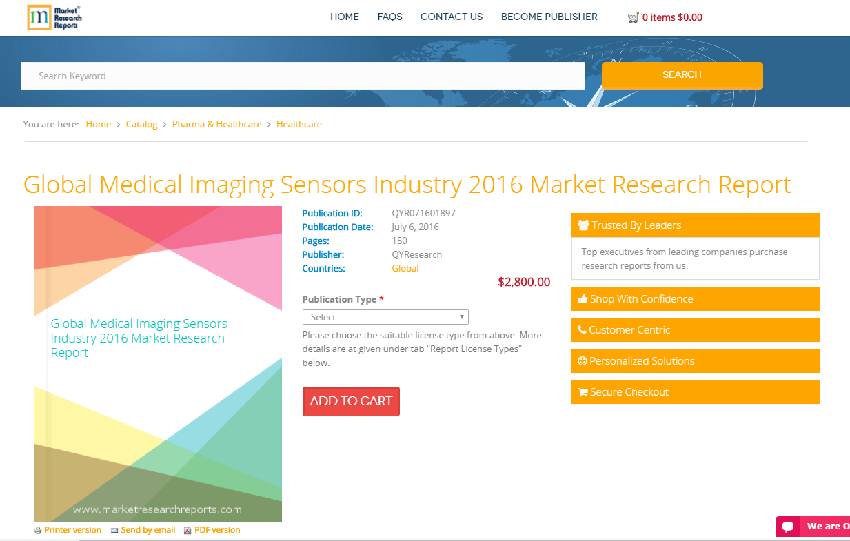 Global Medical Imaging Sensors Industry 2016'