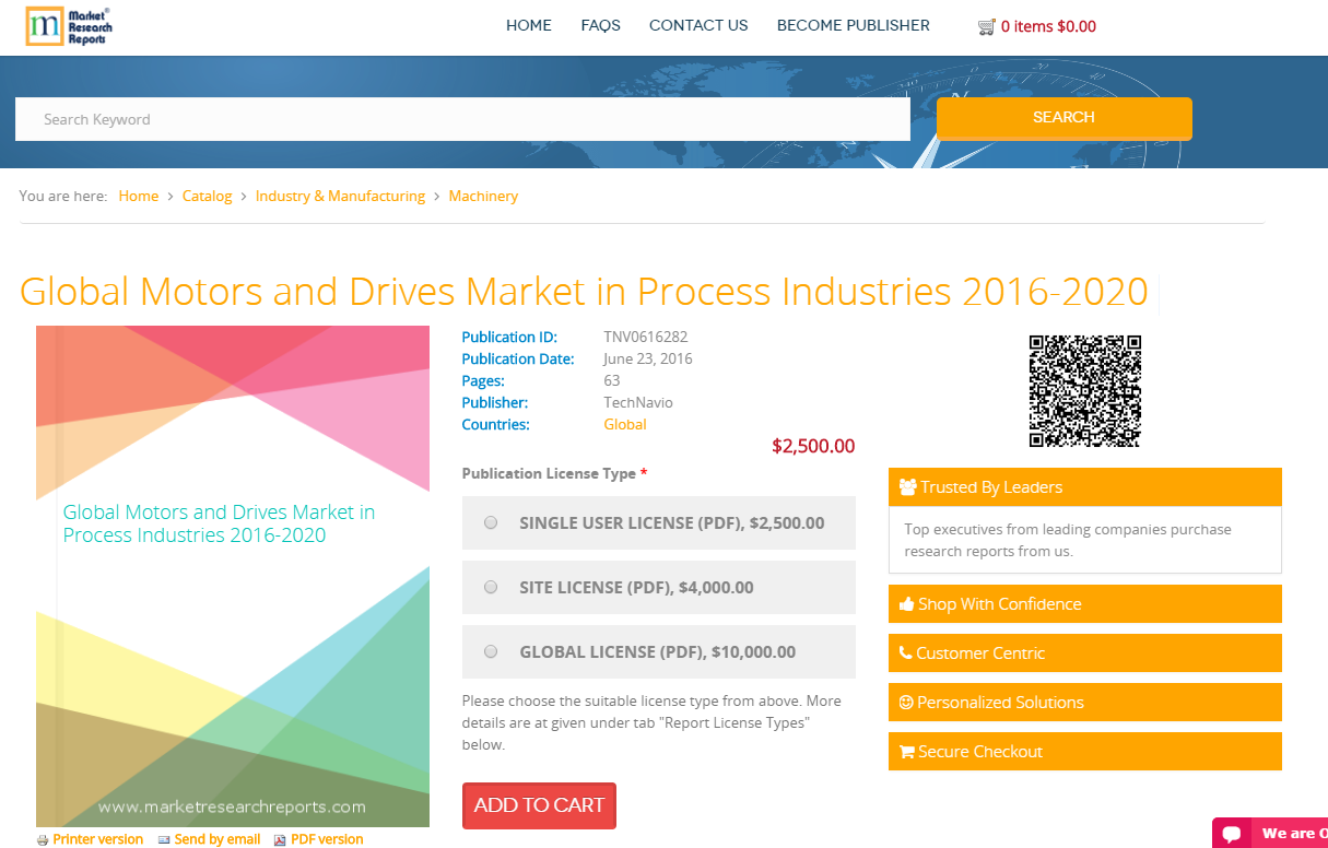 Global Motors and Drives Market in Process Industries