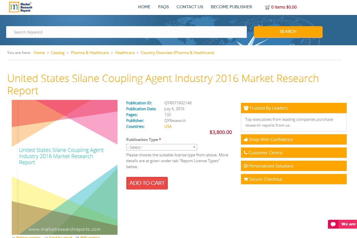 United States Silane Coupling Agent Industry 2016
