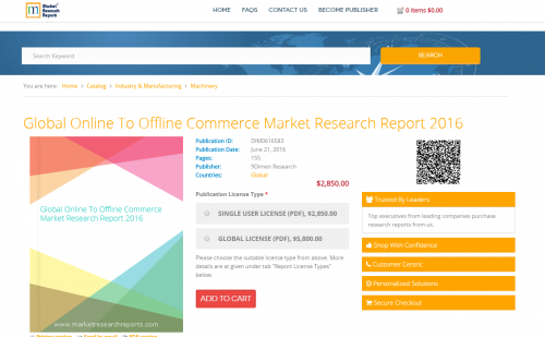 Global Online To Offline Commerce Market Research Report'