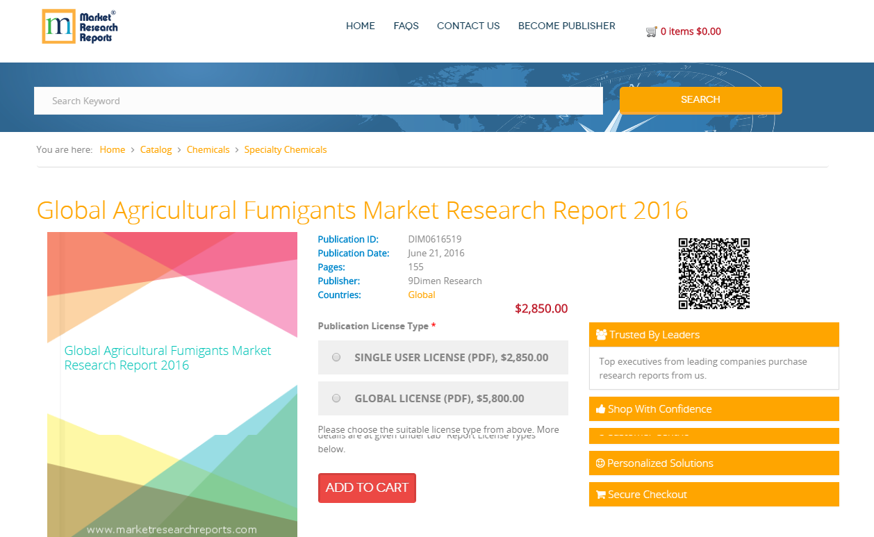 Global Agricultural Fumigants Market Research Report 2016
