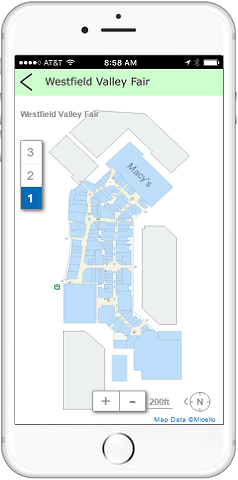 ViziApps Mobile App with Micello Indoor Map