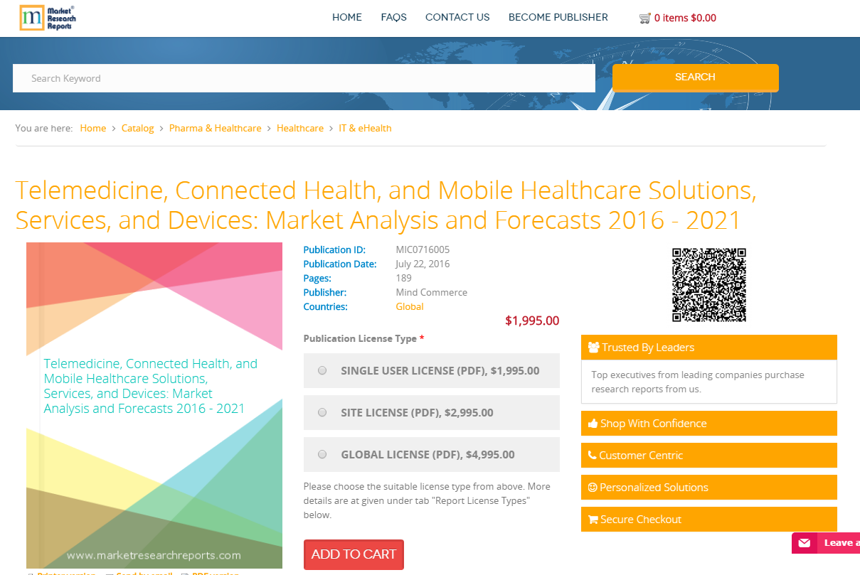 Telemedicine, Connected Health, and Mobile Healthcare'
