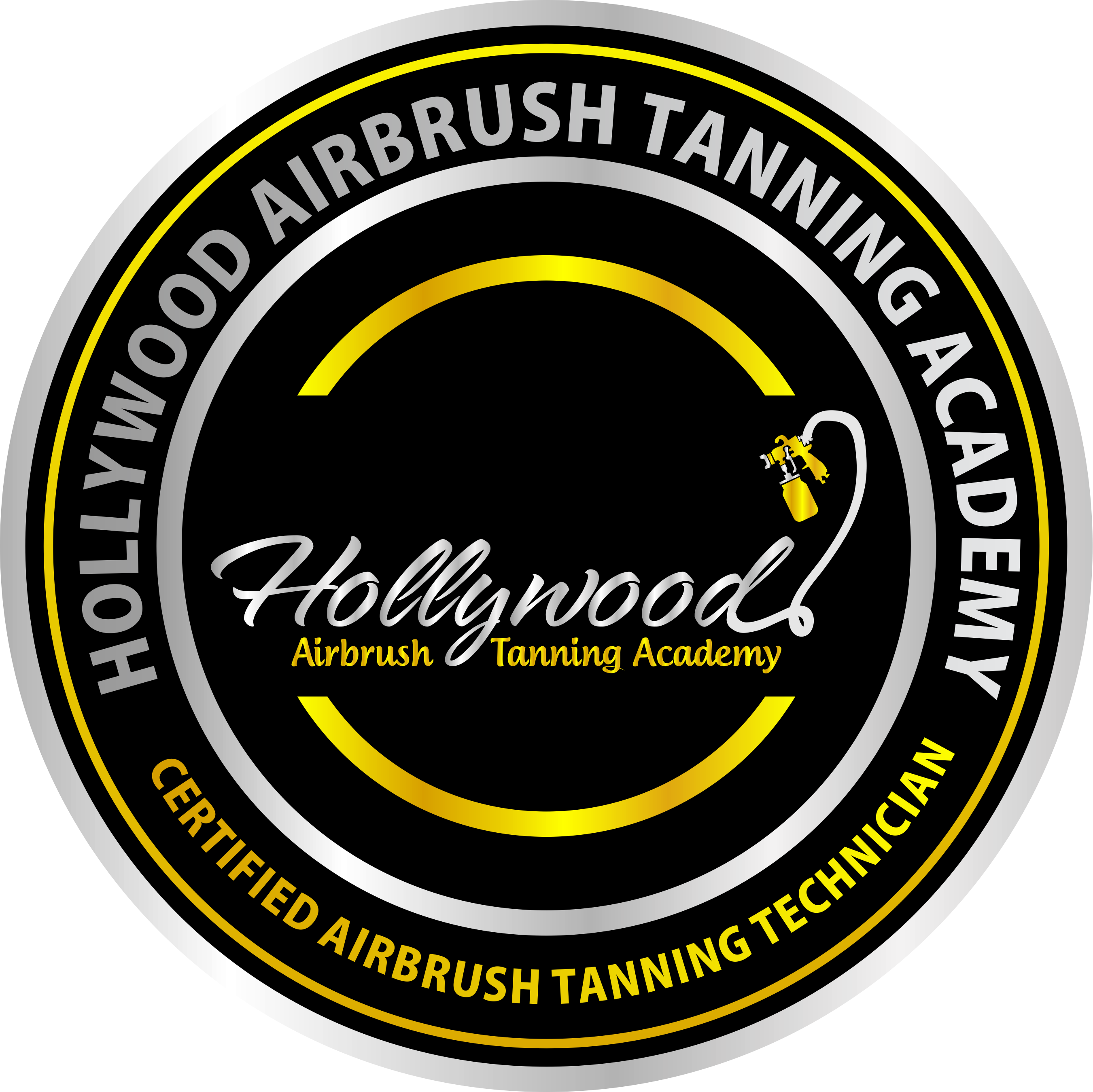 Badge for Certified Airbrush Tanning Technicians