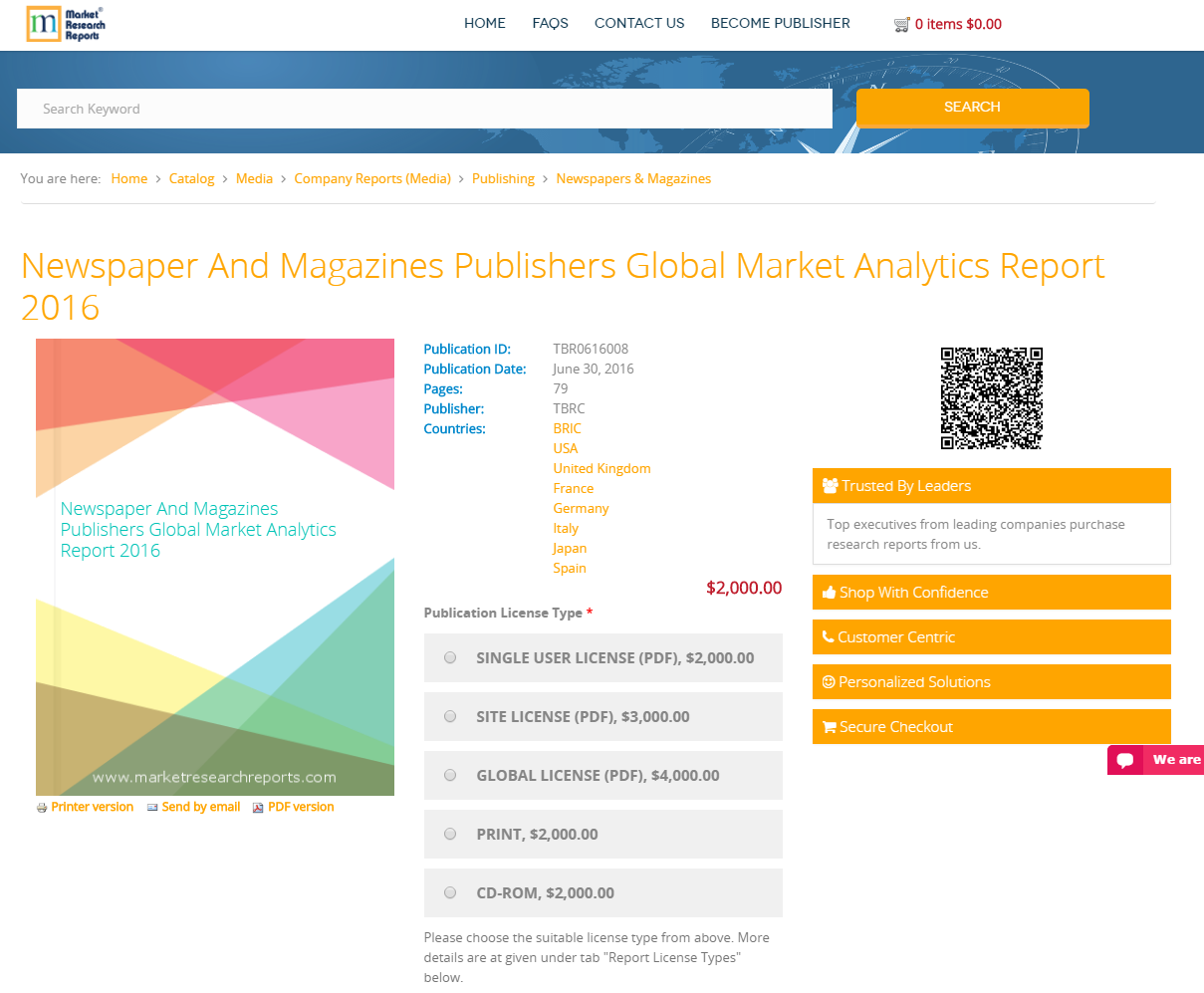 Newspaper And Magazines Publishers Global Market Analytics