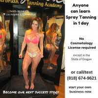 Learn spray tanning in 1 day or 1 weekend