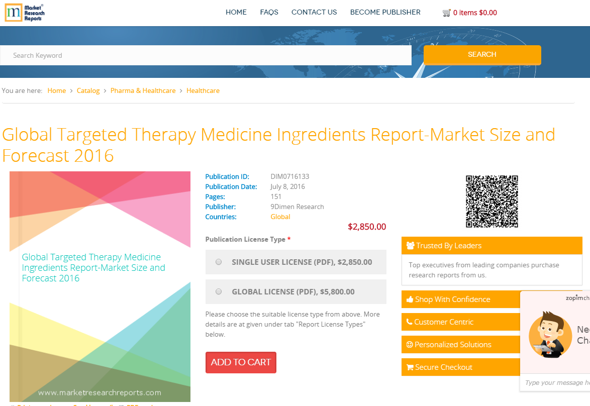 Global Targeted Therapy Medicine Ingredients Report-Market