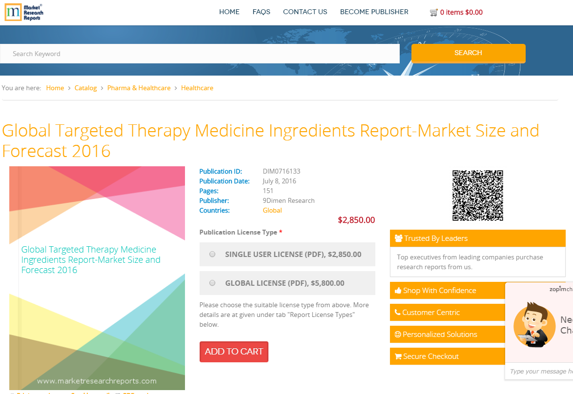 Global Targeted Therapy Medicine Ingredients Report-Market'