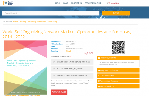 World Self Organizing Network Market - 2014 - 2022'