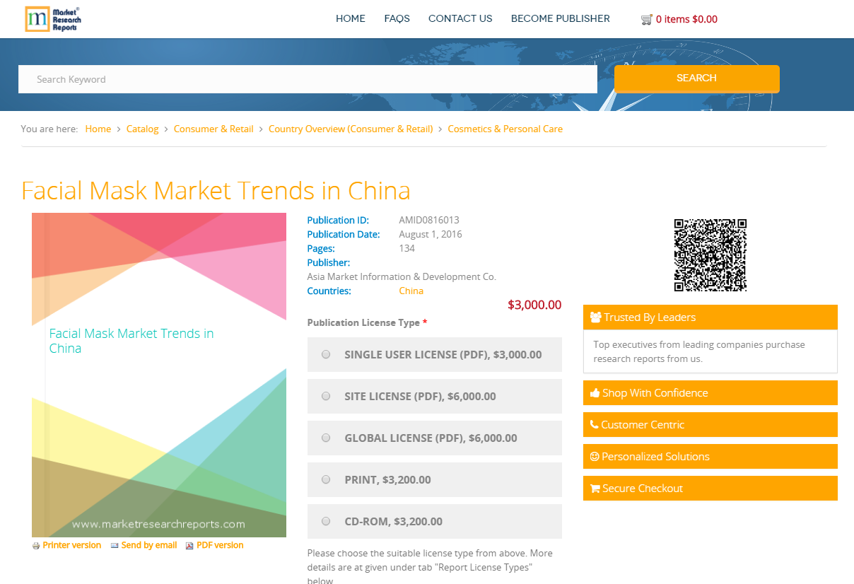 Facial Mask Market Trends in China'