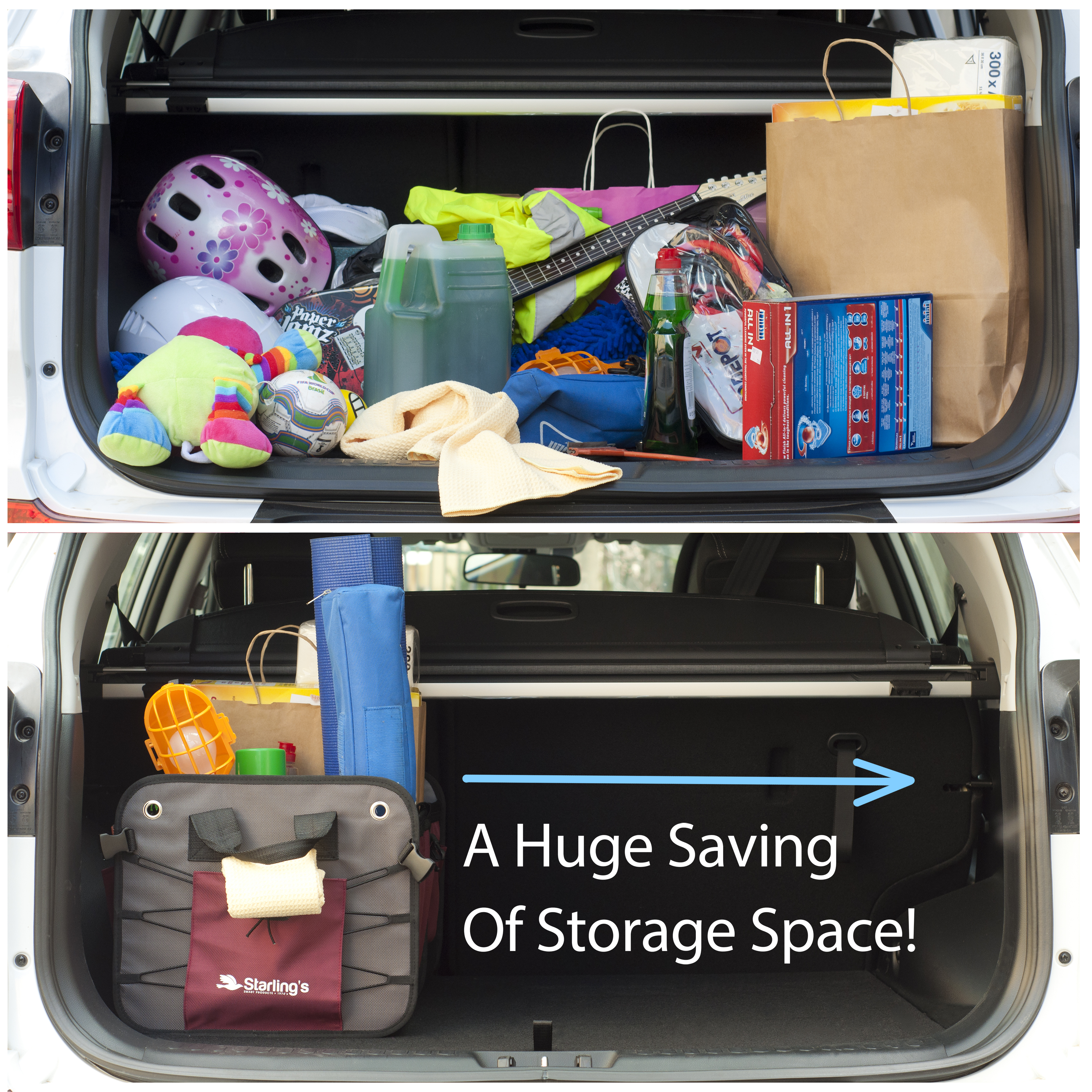 Trunk is organized and neat'
