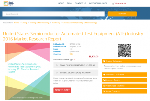 United States Semiconductor Automated Test Equipment (ATE)'