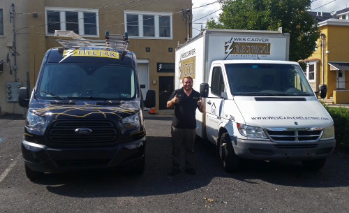 Wes Carver Electric's Brand New Ford Transit'