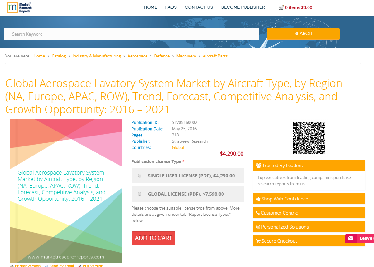 Global Aerospace Lavatory System Market by Aircraft Type