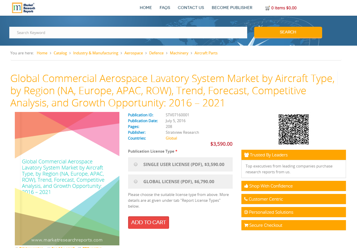 Global Commercial Aerospace Lavatory System Market