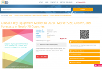Global X-Ray Equipment Market to 2020 - Market Size, Growth