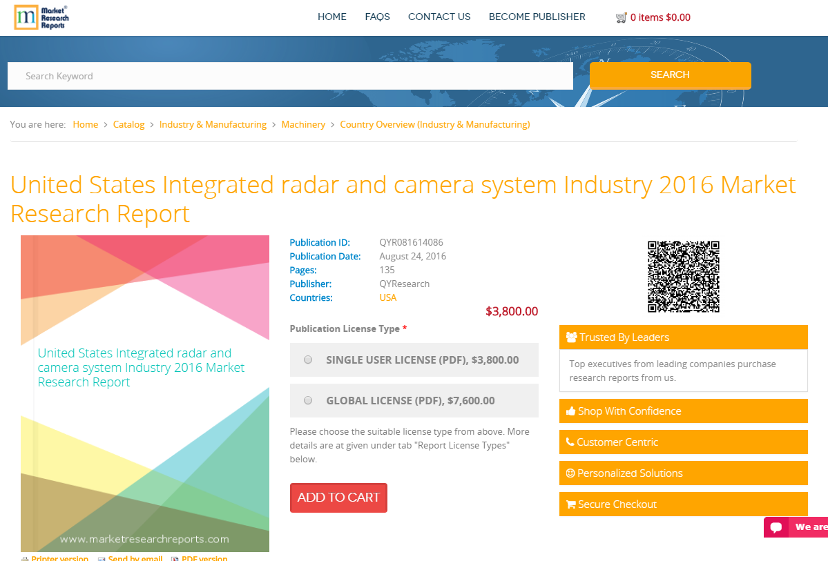 United States Integrated radar and camera system Industry