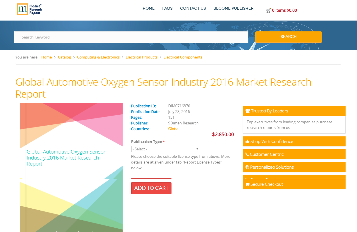 Global Automotive Oxygen Sensor Industry 2016