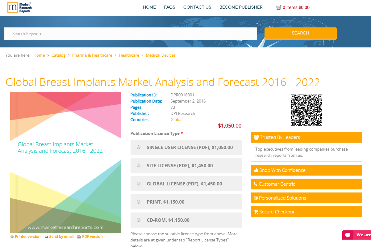 Global Breast Implants Market Analysis and Forecast 2022'