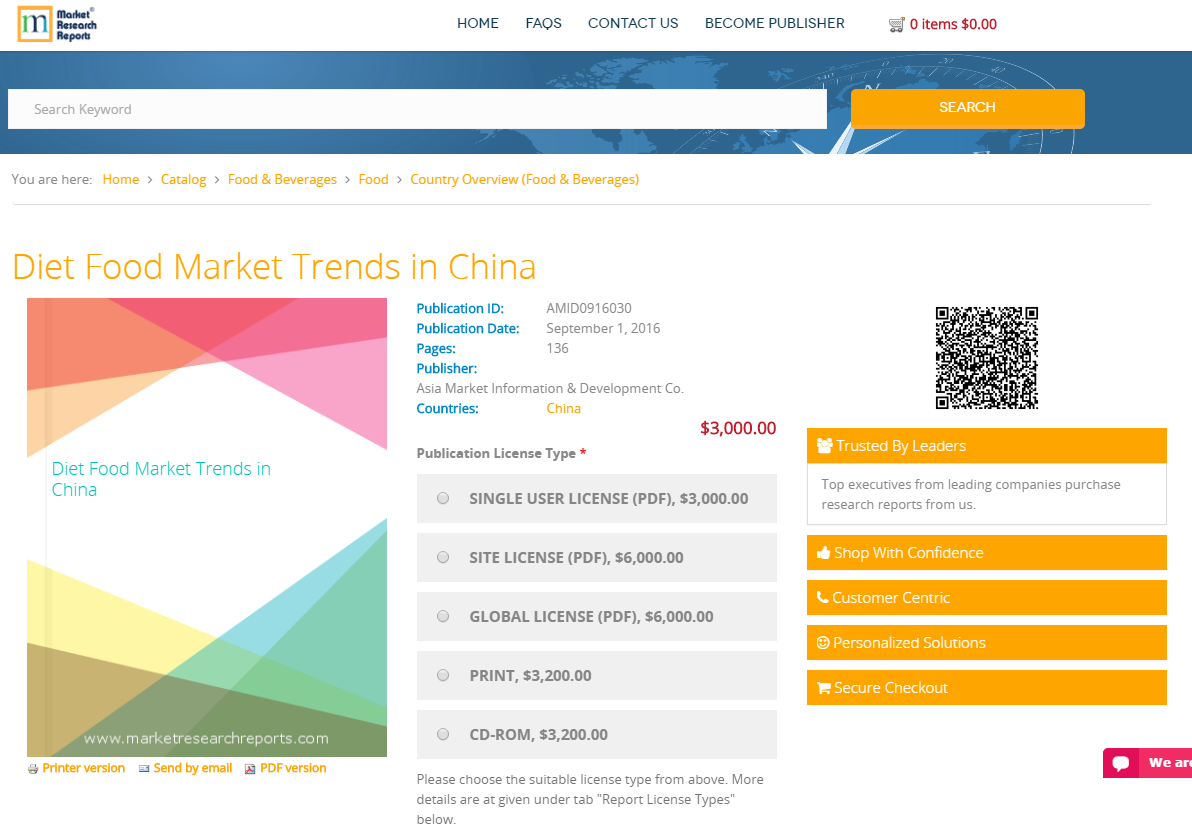 Diet Food Market Trends in China