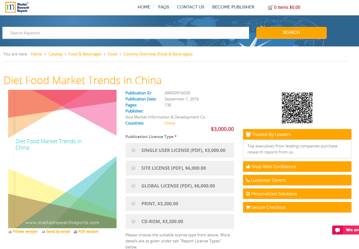 Diet Food Market Trends in China'