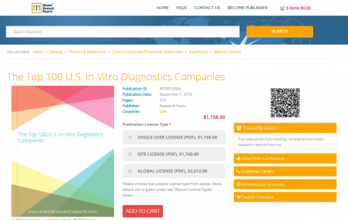 The Top 100 U.S. In-Vitro Diagnostics Companies'