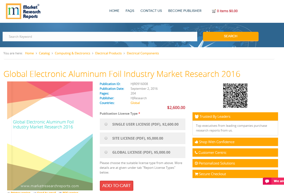 Global Electronic Aluminum Foil Industry Market Research'